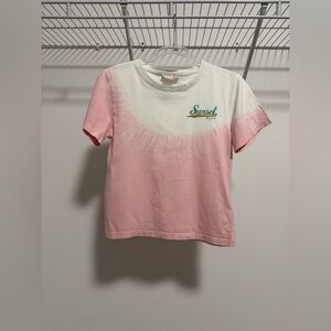 Bonpoint Pink and White Sunset Tee Size 14 Years